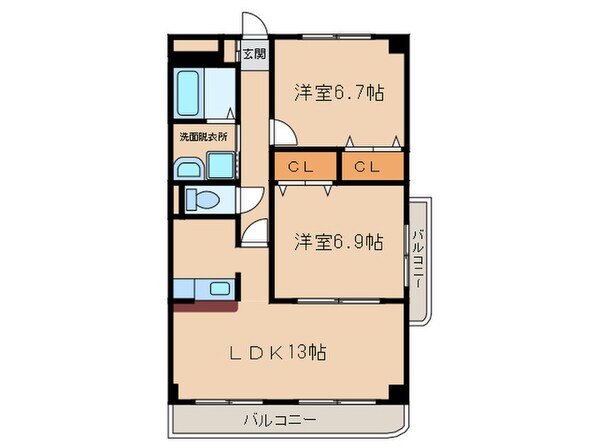 朝日丸太マンションの物件間取画像